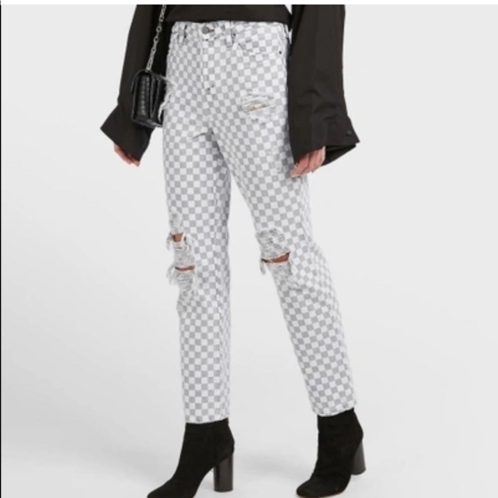 Alexander Wang Checkered Jeans